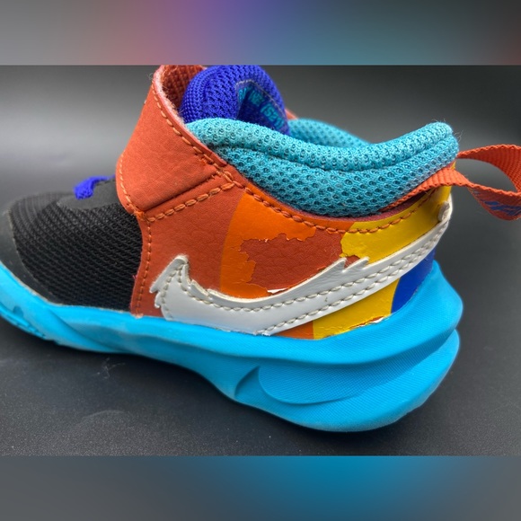 Nike Space Jam X Team Hustle Toddler 6C Tune Squad DH8054-001 Black & Blue Shoes - Picture 5 of 8